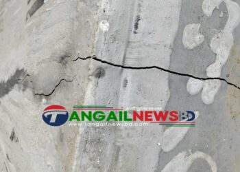 ভূঞাপুরে দুই কোটি টাকা ব্যয়ে চলমান প্রকল্পের কাজে ফাটল!