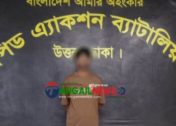 টাঙ্গাইলের মেরাজ হত্যা মামলার আসামী গ্রেফতার