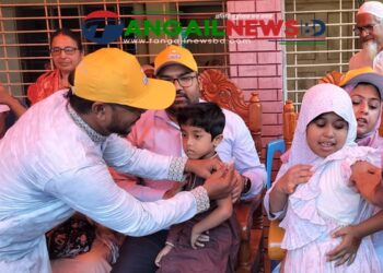 স্কুল শিক্ষার্থীদের নিয়ে কালিহাতীতে টাইফয়েড টিকা ক্যাম্পেইনের উদ্বোধন