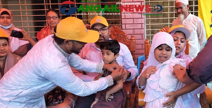 স্কুল শিক্ষার্থীদের নিয়ে কালিহাতীতে টাইফয়েড টিকা ক্যাম্পেইনের উদ্বোধন