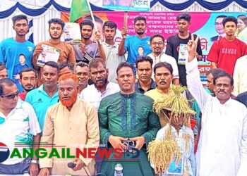 নাগরপুরে ৩১ দফার লিফলেট বিতরণ করলেন বিএনপি নেতা আতিক