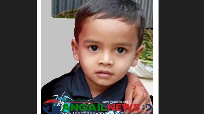 মির্জাপুরে চার বছরের শিশু পানিতে ডুবে মৃত্যু