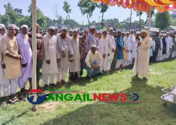 কালিহাতীর হৃদয়ে গভীর শোক, প্রিয় শিক্ষক ফারুকের জানাজা সম্পন্ন
