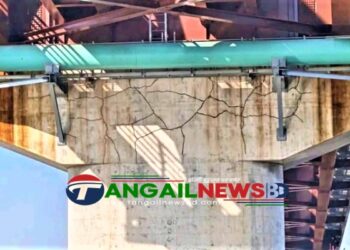 যমুনা রেল সেতুর পিলারে ফাটল! উদ্বেগ দেখা দিয়েছে