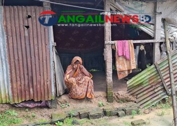 সখীপুরে ভাঙাচোরা ঘরেই দিন কাটাচ্ছেন বৃদ্ধা ফজিলা বেগম