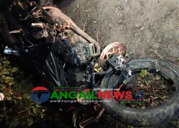 মধুপুরে সড়ক দুর্ঘটনায় দুই মোটরসাইকেল আরোহী নিহত