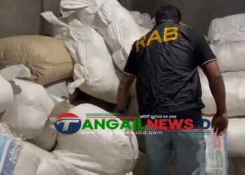 মধুপুরে ১৯ হাজার ৪৬৫ কেজি নিষিদ্ধ পলিথিন উদ্ধার