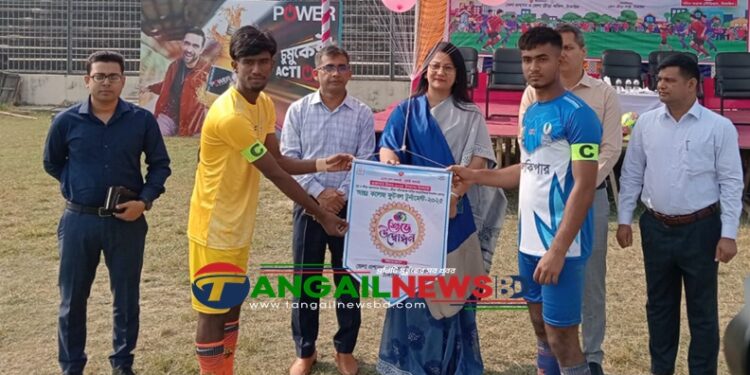 টাঙ্গাইল স্টেডিয়ামে আন্তঃ কলেজ ফুটবল টুর্নামেন্ট শুরু