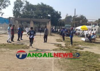 টাঙ্গাইল স্টেডিয়ামে বয়সভিত্তিক ক্রিকেটার বাছাই