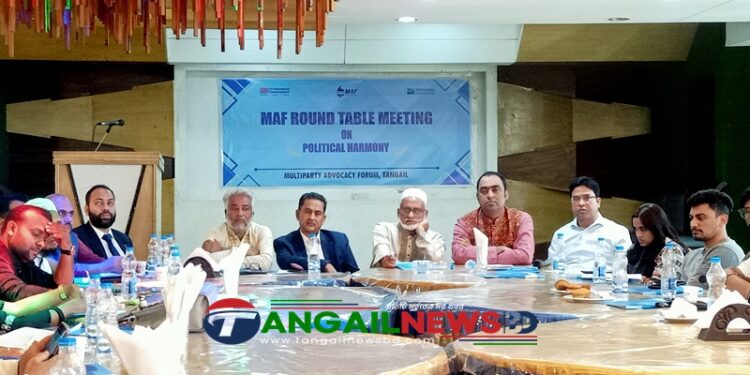 টাঙ্গাইলে ডেমোক্রেসি ইন্টারন্যাশনালের গোল টেবিল মতবিনিময় সভা