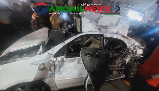 মির্জাপুরে ট্রাকের ধাক্কায় প্রাইভেটকারে থাকা মা-ছেলে নিহত