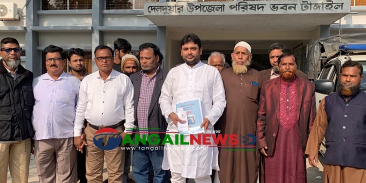 টাঙ্গাইল-৬ আসনে মনোনয়নপত্র সংগ্রহ করলেন জুয়েল সরকার