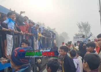 টাঙ্গাইলের সোনালিয়া-করটিয়া রেলস্টেশন উদ্বোধন