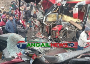 ঘাটাইলে দুই বাসের মুখোমুখি সংঘর্ষে ২২ জন আহত