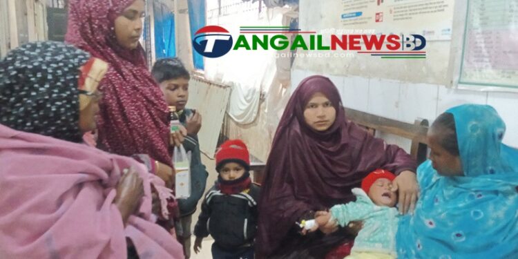 টাঙ্গাইলে ঠান্ডাজনিত রোগে কাবু শিশু-বয়স্করা ॥ বাড়ছে শীতের তীব্রতা