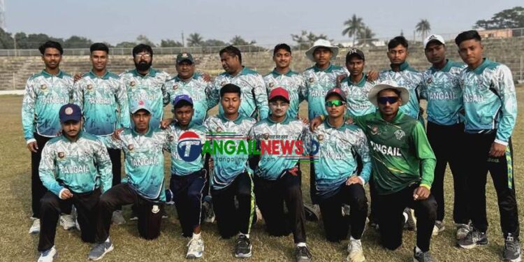 জাতীয় ক্রিকেটে টাঙ্গাইল জেলা (অনুর্দ্ধ-১৮) বিদায়ের পথে