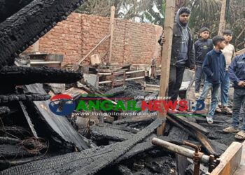 কালিহাতীতে টিম্বার ও ডোর দোকানে ভয়াবহ আগুনে ক্ষয়ক্ষতি