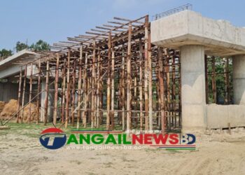 সখীপুরে প্রায় ৫ বছরেও শেষ হয়নি ব্রিজের নির্মাণ কাজ