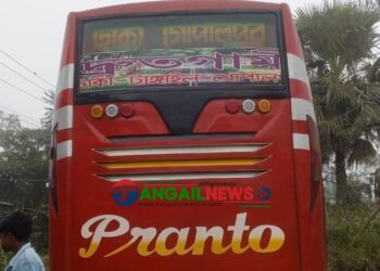 কালিহাতীতে  বাস চাপায় প্রাণ গেল নারীর