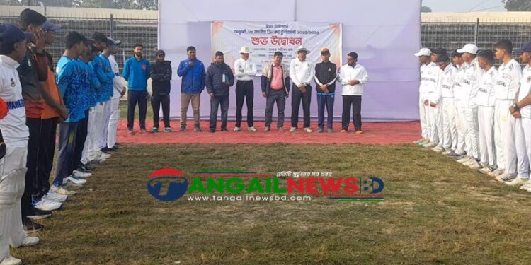 টাঙ্গাইলে ইয়ং টাইগার্স জাতীয় ক্রিকেট টুর্নামেন্টের উদ্বোধন