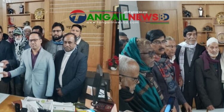 টাঙ্গাইল-১ আসনে বিএনপির মনোনীত ও বিদ্রোহী প্রার্থীর মনোনয়নপত্র দাখিল