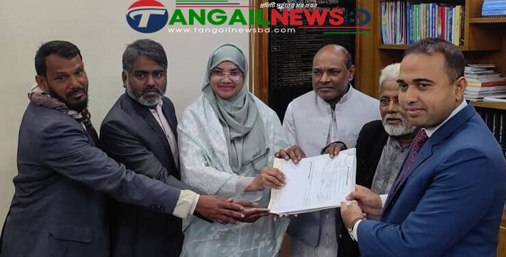 আইনী লড়াইয়ে জয়ী হয়ে ঘাটাইলে নির্বাচনী মাঠে ফিরলেন আইনিন নাহার নিপা