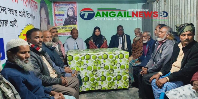 ঘাটাইল-৩ আসনে ভিন্ন রাজনীতির অঙ্গীকার স্বতন্ত্র প্রার্থী আইনিন নাহার নিপার