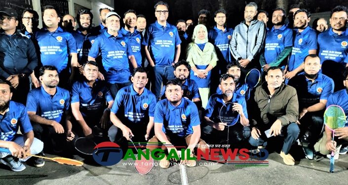 টাঙ্গাইল এলজিইডিতে ব্যাডমিন্টন টুর্নামেন্টের উদ্বোধন