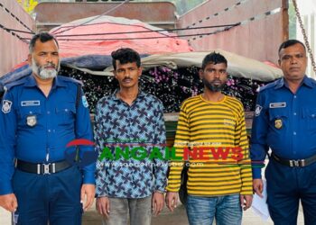 মির্জাপুরে ১৪ টন রডসহ ডাকাত দলের দুই সদস্য গ্রেপ্তার