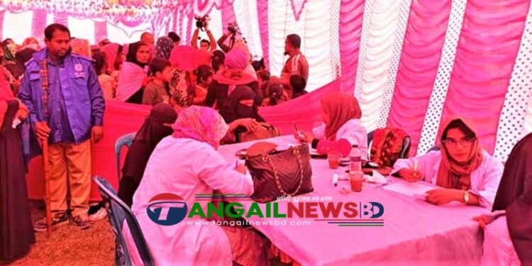 নাগরপুরে ফ্রি মেডিকেল ক্যাম্পে দুই হাজার জনকে স্বাস্থ্যসেবা প্রদান
