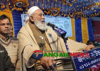 গোপালপুরে ধানের শীষ প্রতীকের নির্বাচনী সভা অনুষ্ঠিত