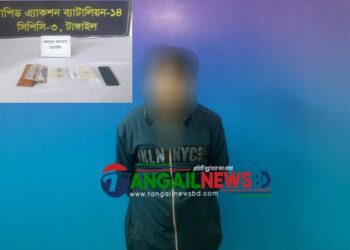 ঘাটাইলে হেরোইনসহ মাদক কারবারি তৌফিক গ্রেফতার