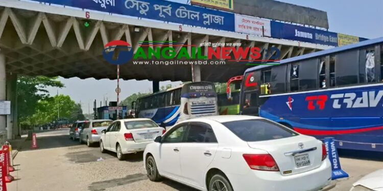 নির্বাচনের ছুটিতে ২৪ ঘণ্টায় যমুনা সেতুতে পৌনে ৩ কোটি টাকার টোল আদায়