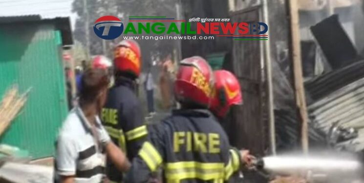 ঘাটাইলের জামুরিয়ায় শর্টসার্কিটে বসতঘর পুড়ে ভস্মীভূত