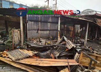 টাঙ্গাইল বেবিস্ট্যান্ড কাঁচাবাজারে আগুনে পুড়লো ১২ দোকান