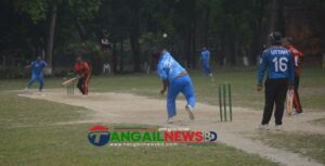 প্রতিদ্বন্দিতাপূর্ন ম্যাচে সম্পাদক একাদশকে ৭ রানে হারিয়েছে কোষাধ্যক্ষ একাদশ