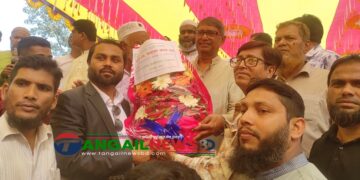 বাসাইলে নবনির্বাচিত এমপিকে ডিকেআইবির শুভেচ্ছা