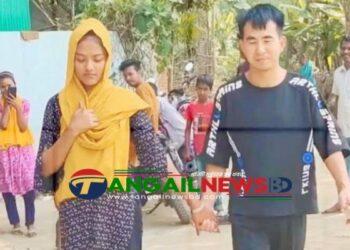 প্রেমিকার ভালোবাসার টানে চীনা যুবক উড়ে এলেন ঘাটাইলে