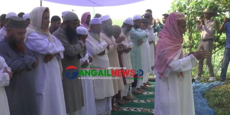 সৌদির সাথে মিল রেখে দেলদুযারের ৪০ পরিবারের ঈদ উদযাপন