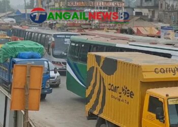 ঈদযাত্রায় ঢাকা-টাঙ্গাইল ও যমুনা সেতু মহাসড়কে যানবাহনের চাপ বেড়েছে