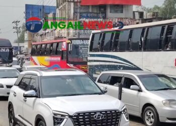 টাঙ্গাইল-যমুনা সেতু মহাসড়কে যানজট নেই ॥ রয়েছে গণপরিবহন সংকট