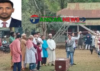 সৌদিতে মিসাইল হামলায় নিহত সখীপুরের মোশাররফের দাফন সম্পন্ন