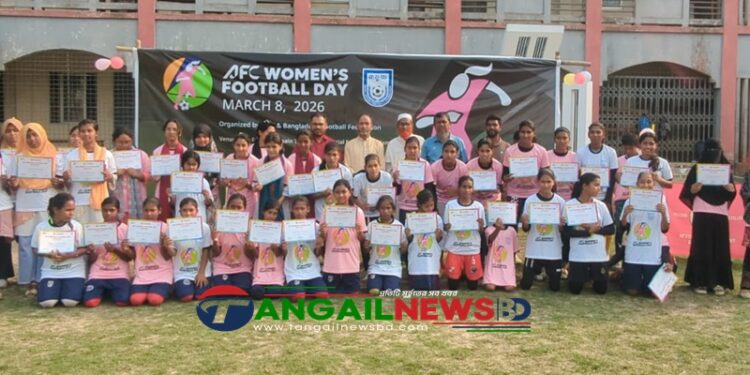 এএফসি ওমেন্স ফুটবল ডে উপলক্ষে গোপালপুরে ফুটবল ফেস্টিভ্যাল