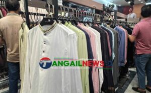 ঈদের খুশি পাঞ্জাবিতে টাঙ্গাইলের শোরুমগুলোতে উপচেপড়া ভিড়