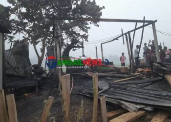 কালিহাতীর মরিচা বাজারে আগুনে পুড়ে গেল স-মিল ও টিনের ঘর