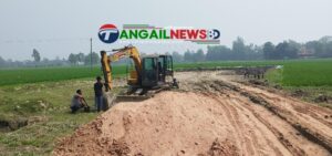 মির্জাপুরে লাখ টাকা জরিমানা দিয়েও থামছে না বিএনপি নেতার মাটিকাটা