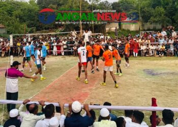 মির্জাপুরে মহেড়া নতুন আদাবাড়িতে ভলিবল টুর্ণামেন্টের ফাইনাল অনুষ্ঠিত