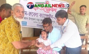 গোপালপুরে হাম-রুবেলার টিকা দান ক্যাম্পেইন উদ্বোধন