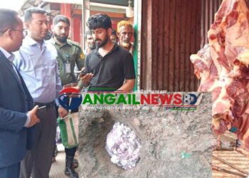 মধুপুরে পোঁকাযুক্ত মাংস বিক্রির অভিযোগে অর্থদন্ড