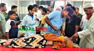 টাঙ্গাইল মেডিকেল হাসপাতালে মাথায় অক্সিজেন সিলিন্ডার পড়ে রোগীর মৃত্যু